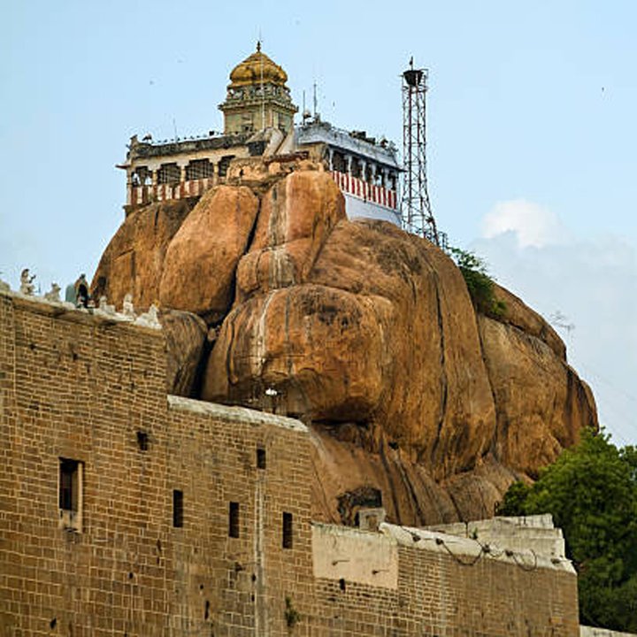 Rockfort Temple in Trichy – famous hilltop temple near Vasantha’s Home Stay by Le Hotel Host in Thillainagar